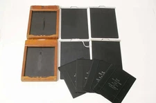 C13491~ 4X5 – TWO FOLMER GRAFLEX Plate Holder & 4 Kodak Film Sheaths - USED