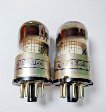 2 pcs  OG4 Decatron Counting Tube Metal Base, Same Date 1960, Ultra rare!