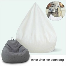 S/M/L/XL Large Housse fauteuil poire doublée Facile à nettoyer et à remplir