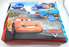 Disney Pixar Cars Microfiber 3-Piece FULL Sheet Set - NEW Lightning McQueen Bed