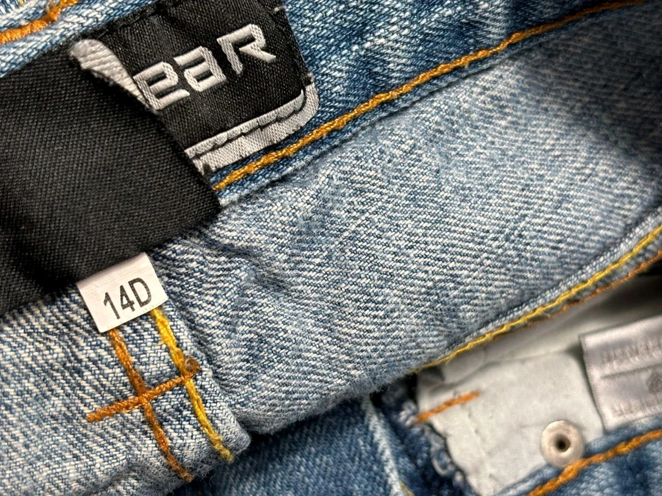 Pantalones de mezclilla Rocawear juveniles talla 14 azul ropa de calle hip hop años 90 pierna ancha holgados calce suelto Foto 4 de 4