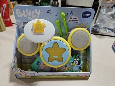 VTech Bluey   Hooray Drum Set Interactive Musical Toy ~ NEW