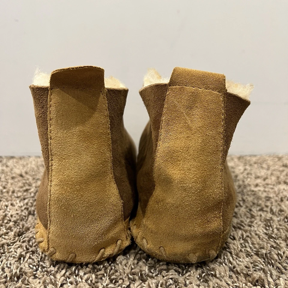 LL Bean Wicked Good Zapatillas Zapatos Para Hombre 10 M Marrón Tostado Piel de Oveja Mocasín Foto 4 de 4