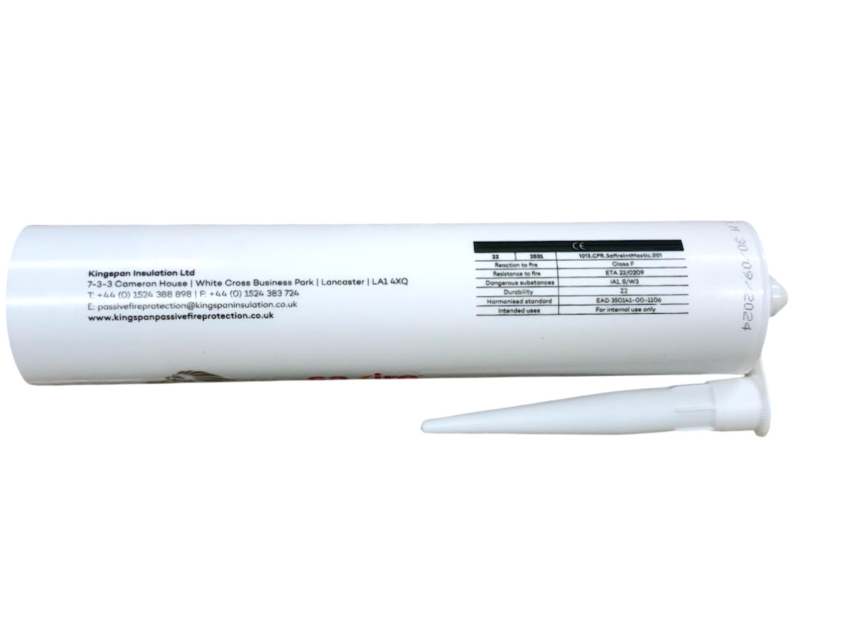 Kingspan Intumescent Mastic Caulking Fire Resistant Sealant 290ml Tube White