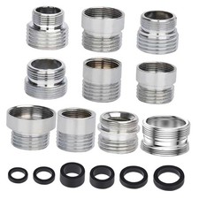 10 pcs Faucet Adapter Kit, Kitchen Aerator Adapter Set Male M20 Silver general