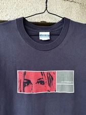 Vintage 90s Pornstar Made In USA Hook Ups Skateboards Faded Navy T-Shirt Size L