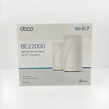 TP-Link Deco BE22000 Tri-Band Mesh Wi-Fi 7 System - White 2 Pack 
