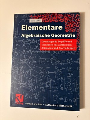 Elementare Algebraische Geometrie - Vieweg 2000 +++ Top Zustand +++