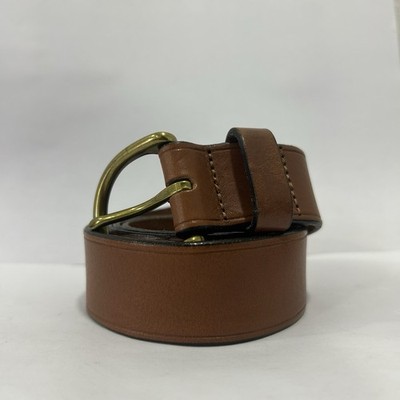 Madewell Leather Belt in Brown with Brass Buckle Madewell Women main image 2
