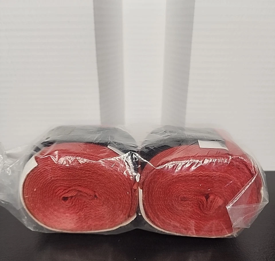 new vintage MACHO mma boxing martial arts RED karate hand wraps mexican 1 pair - Image 2 of 3