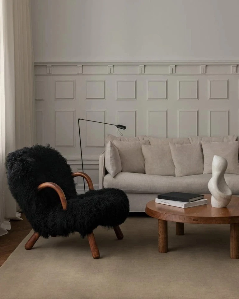 Hand-Tufted Wool Rug 9x12 ft - Nordic Knots Grand Sand Rug, Handmade Area Rug - Image 3 of 4