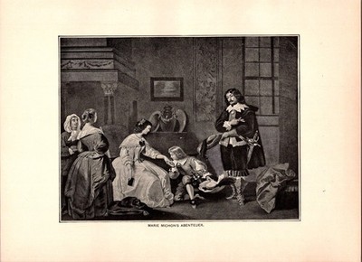 The Adventure Of Marie Michon Dumas's Vingt-Ans Apres 1892 Book Plate Print TL32