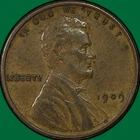 1909-VDB Lincoln Wheat Cent Extremely Fine XF Coin #37531