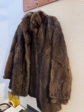 Echt Pelz Nerz Jacke Pelzjacke braun 