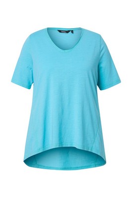 Ulla Popken Damen große Größen T Shirt A Linie V Ausschnitt Halbarm 835996