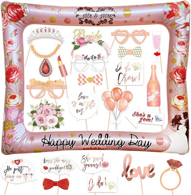 Hochzeit Fotobox Accessoires Wedding 23 Stk. Foto Requisiten Roségold Boho Hochz