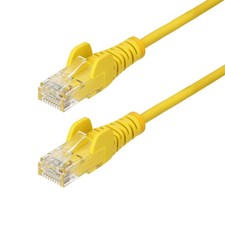 StarTech 10ft Yellow Slim CAT6 Ethernet Cable...