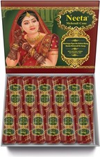 Natural Henna Cones Temporary Tattoo Body Art Ink 25g Each Cone Pack of 12