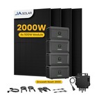 2000W Balkonkraftwerk Bifazial mit NOAH 2000 Speicher 2-8kWh,800W Wechselrichter