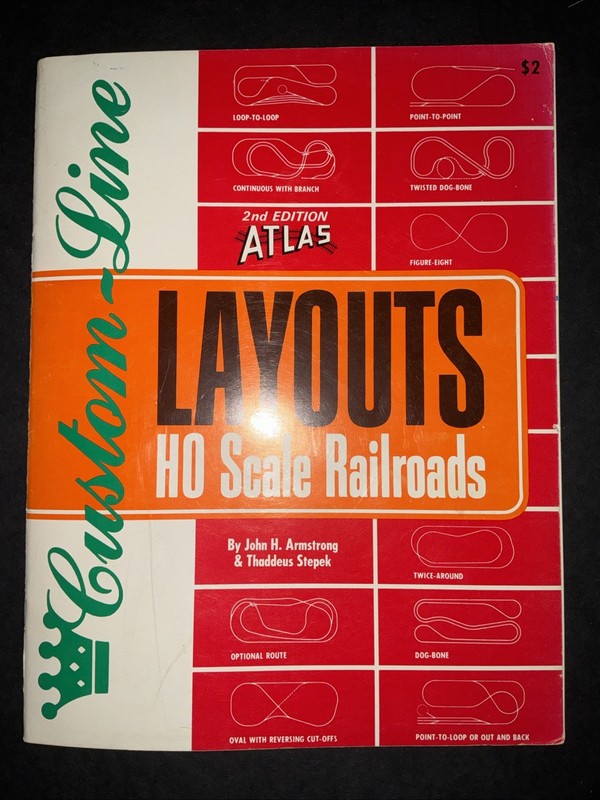 1971 Atlas 2nd Edition HO Scale Railroads Layouts Book