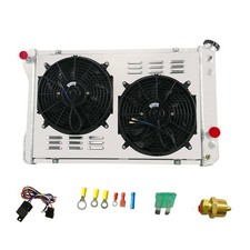 3 Row Aluminum Radiator Camaro/Firebird 1982-1992 5.0/5.7 V8 w/Shroud Fan Relay
