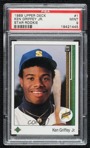 1989 Upper Deck Star Rookie Ken Griffey Jr #1 PSA 9 MINT Rookie RC HOF