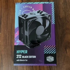 Cooler Master Hyper 212 Black CPU Air Cooler with Silencio Fan, Gun-Metal Fins,