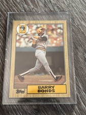 Topps 1987 Barry Bonds Pittsburgh Pirates Baseball Card #320 Base Set MLB