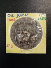 Oil Boom - 1959 Texas - 37 grams - .925 Silver Coin 96.67 per troy oz