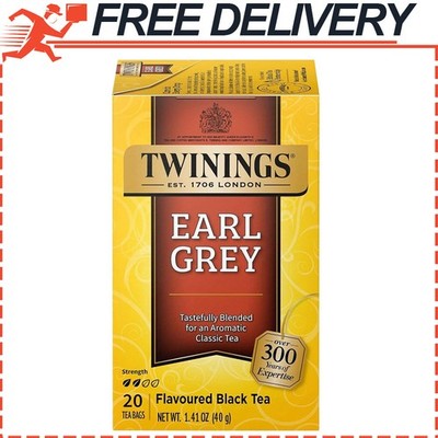 Twinings Earl Grey Black Tea Individually Wrapped Bags 20bags Citrus & Bergamot