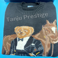 POLO RALPH LAUREN Polo Bear Horse Wool Sweater Men s Small