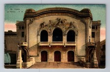 Tunis Tunisia, Le Theatre, Ornate Building, Entrance Vintage Souvenir Postcard