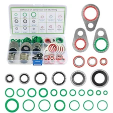 139PCS AC O Ring Kit Contains 30 Sizes,Durable A/C O Ring Assortment Kit with...
