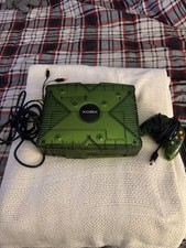 Halo Special Edition Green XBOX Console Original Halo Controller Tested Set