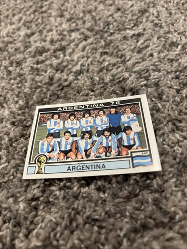 Argentina Team Photo #44 1978 Panini FIFA World Cup Argentina Sticker card