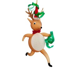 De Carlini Italian Ornaments Bingle (Prancer s Cousin) Tree Ornament Party Hat