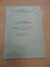 Original DDR MdI 1. Änderung zur Dienstvorschrift  20/11 Schützenwaffen 1973