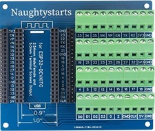 ESP32 IO GPIO Breakout Board with 3 Type Output Way 0.2" Terminal Screw and M...