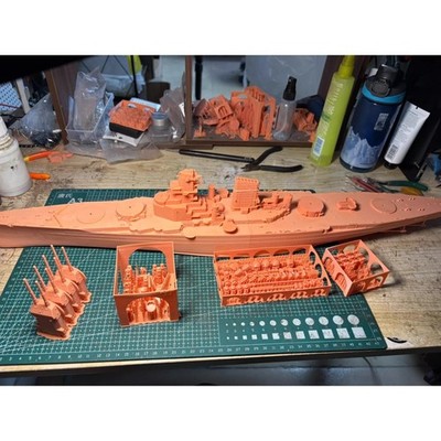 1/350 German Navy SMS Prinz Rupprecht Battlecruiser(full Hull/waterline)