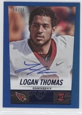 2014 Panini Hot Rookies Rookie Signatures Blue 66/75 Logan Thomas #400 Auto 6s2