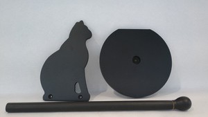 Maximex Paper Towel Roll Holder Cat, Wood, Black, 15 X 30 Cm for Kitchen roll