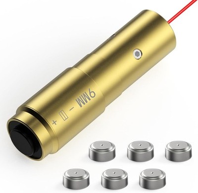 Precision 9mm Laser Boresighter with Tail Switch   Efficient Targeting System