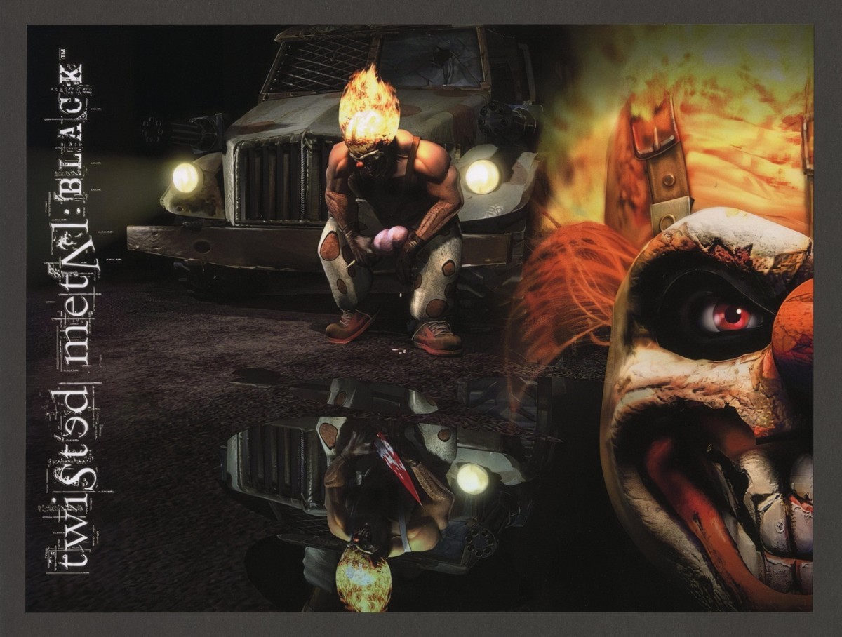 Twisted Metal Black Playstation 2 PS2 Game Small Print Art Poster