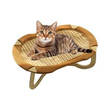 Scratch-resistant Cat Cooling Mat Rattan Pet Lowering Bed For Pets Up To 10 kg