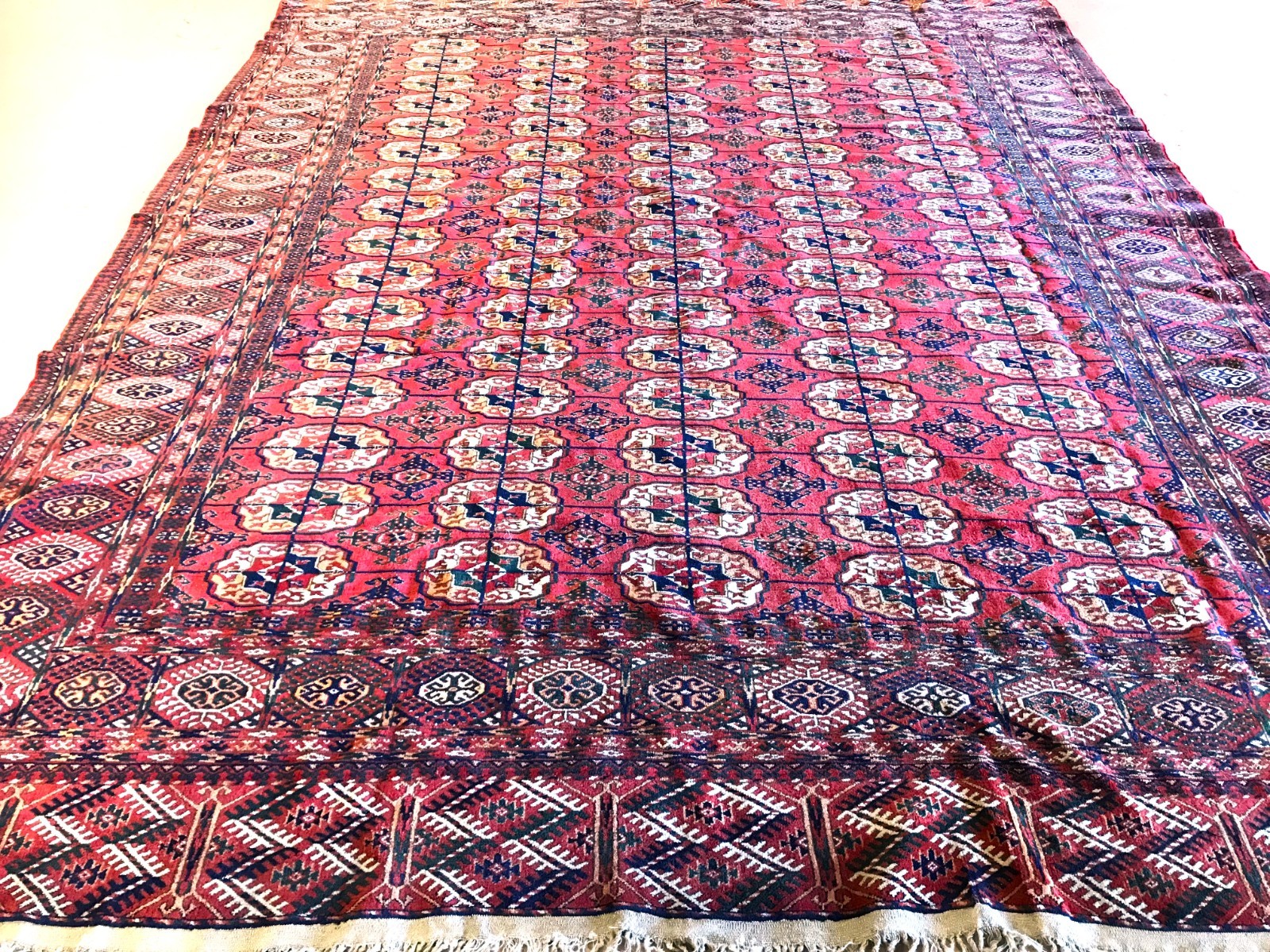 Late 1880's? antique Turkmen tekke tribe Rug - 8x11