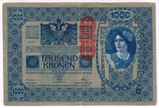 1902 Austria 1000 Kronen 36627 Paper Money Banknotes Currency