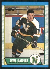 1989-90 Topps #109 Dave Gagner Minnesota North Stars Hockey Card 35643