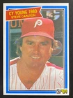 Steve Carlton 1981 Donruss Cy Young 1980 Baseball Card Philadelphia Phillies 481