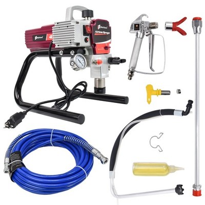 2.5HP Electric Airless Paint Sprayer High Efficient 3300PSI W/Extension Rod 230V