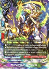 Buddyfight TCG card X-CBT-A/0016EN RR Thunderstar, Birkeland Driven to Disorder
